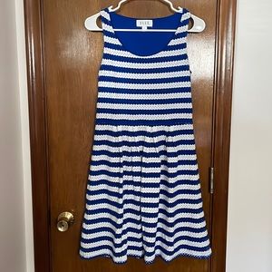 ELLE Lined Eyelet Fit and Flare Dress